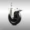 Service Caster 5 Inch 316SS Hard Rubber Swivel 10mm Threaded Stem Caster Total Lock Brake SCC-SS316TSTTL20S514-HRS-M1015 - alternate 1